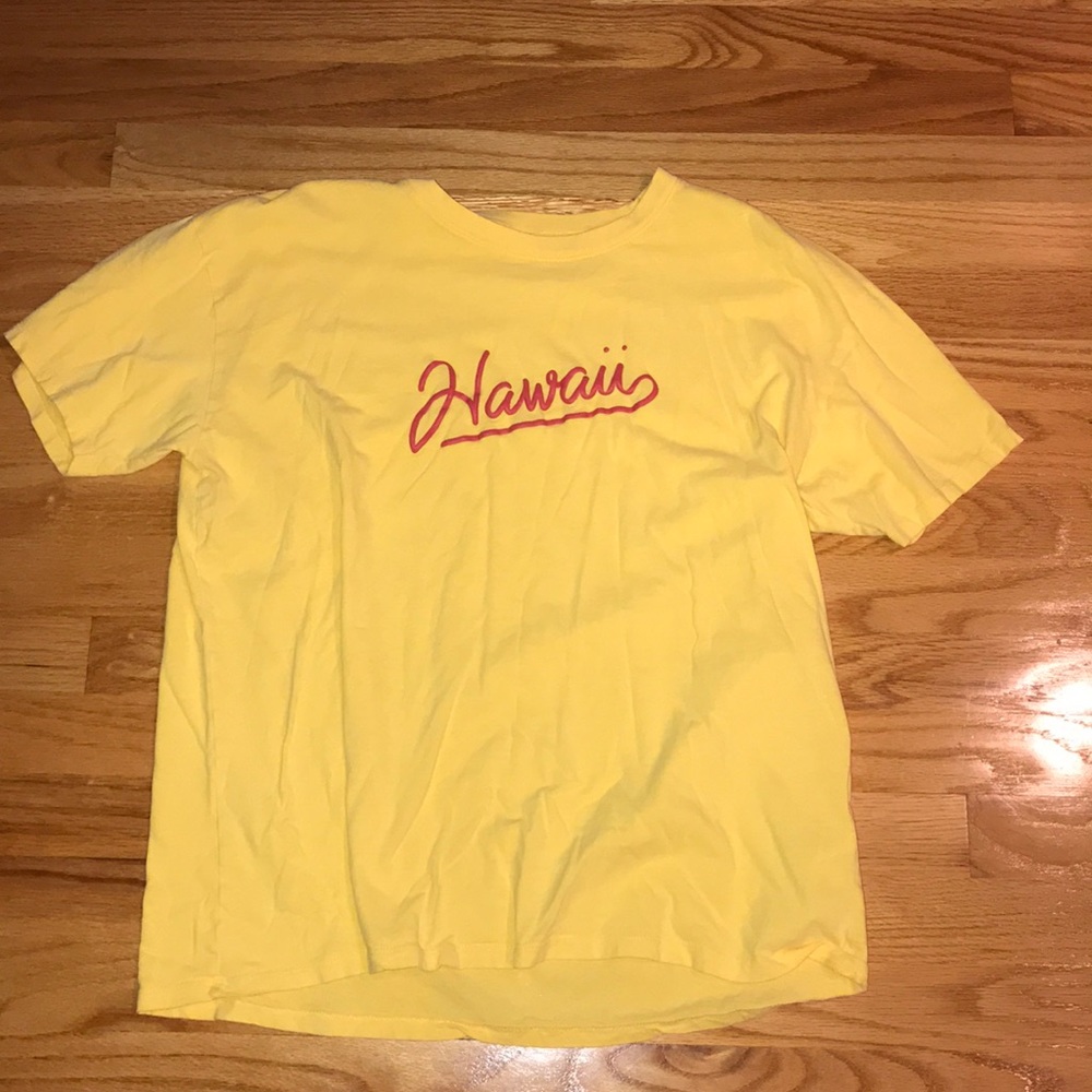 Yellow Oversized Hawaii Shirt